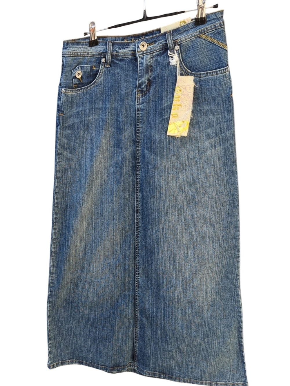 Vintage Deadstock Y2K Denim Maxi Skirt Retro Indie Sleeze  Suko Jeans
